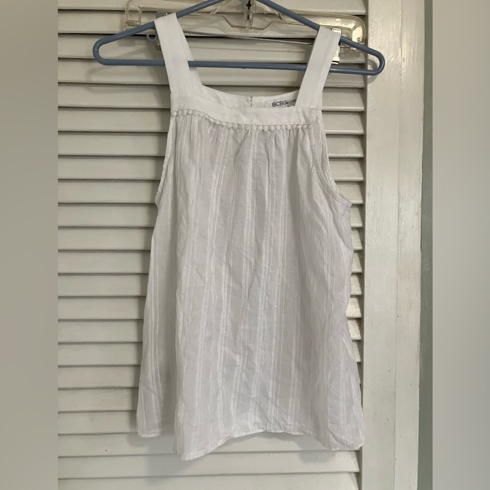 BCBGeneration White Boho Tank